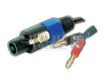 4 Pin MIC Male Connector to 2 X 4 mm Banana Plug Cord 1.5 Meters