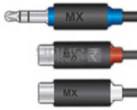 3.5 St Plug - 2 X Rca Sockets Cord - 0.3 Meters