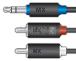 3.5mm ST प्लग - 2 x RCA प्लग कॉर्ड - 1.5 मीटर