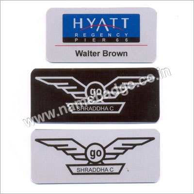 Metallic Name Badges Badge Type: Pin