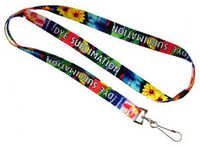 Multicolor Printed Lanyards - Satin Material, 0.75 Inch Width, 39 Inch Length | Digital Printed, Washable, Clear Print, Perfect Finish