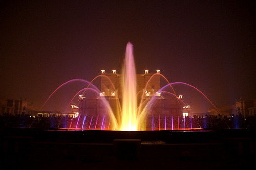 Musical water fountain