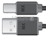 USB A Male - USB B Male Cord - 1.5 Meter Dark Gray, 480 Mbps, Fast Transfer, Daisy Chain, Wide Compatible