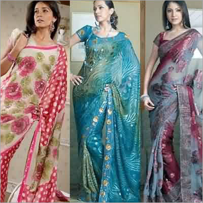 Designer Sarees - Silk Cotton, 5.5 Meters, Teal | Floral Embroidered, Elegant Design, Soft Texture, Stylish Drape