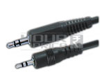 EP Male 3.5mm to EP Male 2.5mm Stereo Cable - 1 Meter, Oxygen-Free Copper, Black, Stereo Audio Transfer, Durable