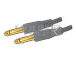 TS मेल 1/4'' मोनो जैक से TS मेल 1/4'' मोनो जैक कॉर्ड - 1.5 मीटर