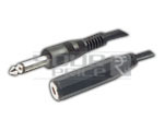 TS 1/4' Jacl male to TS 1/4' Jack female Cord - 1.5 Meters