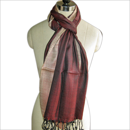 Coffee Natural Silk Scarf