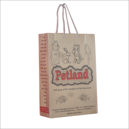 Designer Brown Kraft Paper Bag