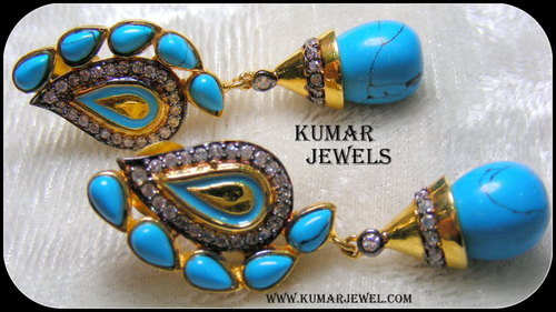 Firoza stone earrings.