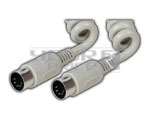 5 Pin Din Plug to 5 Pin Din Plug Cord (Coil Cord) - 1.5 Meters