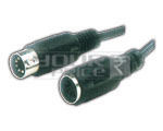 S-Video 5 Pin Din Plug to 5 Pin Extension Socket Cord.
