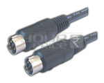 7 Pin Mini Din Plug to 7 Pin Mini Din Plug Cord - 1.5 Meters