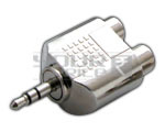EP Stereo Male to 2 RCA Female Adapter