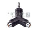 EP Stereo 3.5mm to 2 RCA Female Adapter