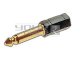 TS Mono Plug to EP Adapter - Metal, 20x10x10 mm, Black | Easy Use, Reliable, Low Loss Audio Adaptation