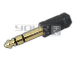 TRS Male to EP Stereo Female Adapter - Metal, Gold Plated 3.5mm | Reliable Audio, Low Loss, Cable Protection