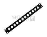 19' Rack Mount 1 x12 way Studio Plates 486 x 50 mm