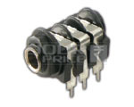 TRS Male Connector PCB Mntg. Metal - Metal Shell, Gold Plated Contacts | Stereo Audio, Reliable, Low Loss, Durable