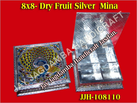 Dry Fruit Box Silver Mina