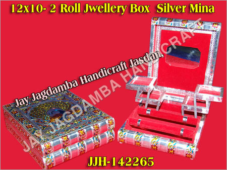2 Roll Jewellery Box Silver Mina