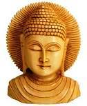 Wooden God Buddha Statue