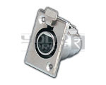 XLR 5 Pin Panel Mntg Female Connector