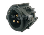 XLR Connector Male type Panel Mntg