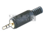 EP 2.5mm TRS Connector - Metal, 15-25mm, Gold-Plated Contacts | Compact Size, Durable Design, Audio Signal Transfer