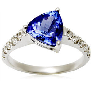 Tanzanite Diamond Eternity Ring Tanzanite Rings