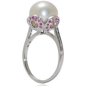 Unique Pearl Engagement Rings Design Gender: Women'S