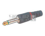 TS Male connector Plastic Body Gold Plated tip