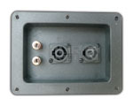 2 Way 4 Pin (Speakon Type) + 2 RCA Terminal Rectangle - A 102 X 145 Mm.