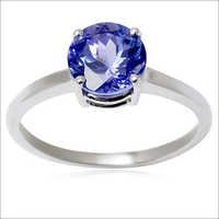 Single Gemstone Ring Tanzanite Engagement Ring Womens White Gold Ring Design Gender: Women's