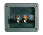 2 Way Binding Post Speaker Terminal Rectangle Quick Connect Mini Full Metal (Connector Gold Plated).