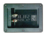2 वे बाइंडिंग पोस्ट स्पीकर टर्मिनल रेक्टेंगल फुल मेटल (138x68mm)।