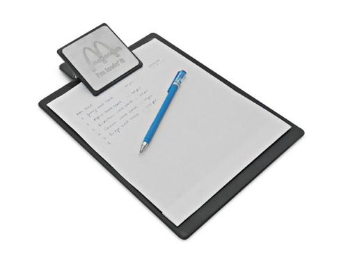 Clipboard etched and printed