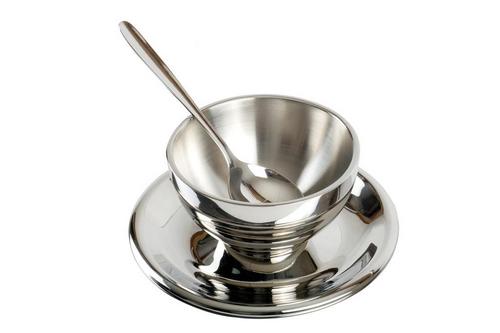 Double walled soup bowl set of 2