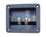 2 Way Army Type Binding Post Speaker Terminal Rectangle With Metal Connector. 