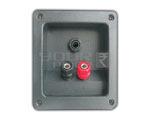 2 Way Army Type Binding Post Speaker Terminal with P-38 Mono Socket Female - A  93.5 X 102 Mm. 