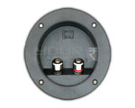 2 Way Army Type Binding Post Speaker Terminal Round Metal Connector (H.D) 15 Amps. (A 105 X 72 Mm).