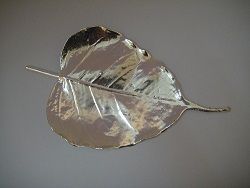 Silver Plated Peepal Leaf