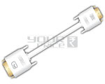 DVI-A (12+5) Pin Male To VGA HDDB 15 Pin Male - PVC, 1.5 Meters, White | Digital Transfer, Fast, Durable Cable