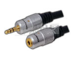 EP Stereo Plug 3.5 mm to EP Stereo Socket 3.5 mm Cord