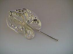 Silver Plated Anthurium