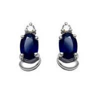Sapphire White Gold Earrings At Manufacturing Price Gender: Women's