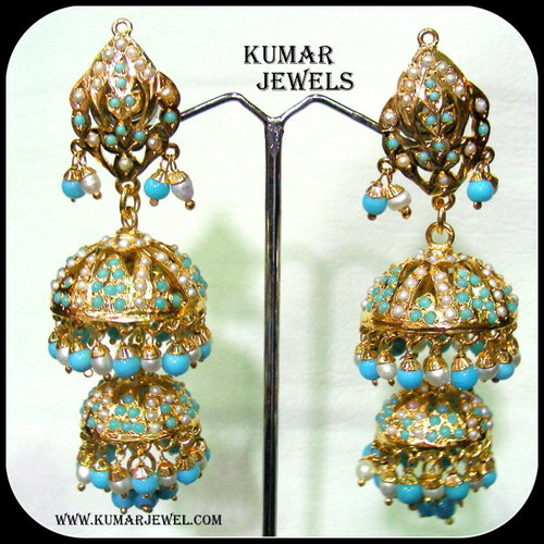 firoza jhumkis.