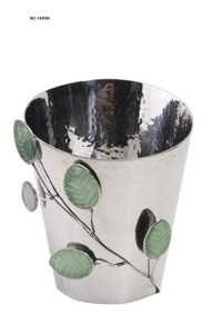 Champagne Bucket - Stainless Steel, Large Size, Silver Color - Trendy Round Design For Stylish Presentation