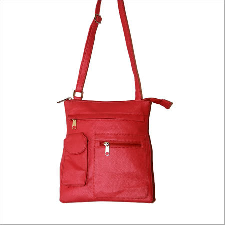 Red Leather Hand Bags