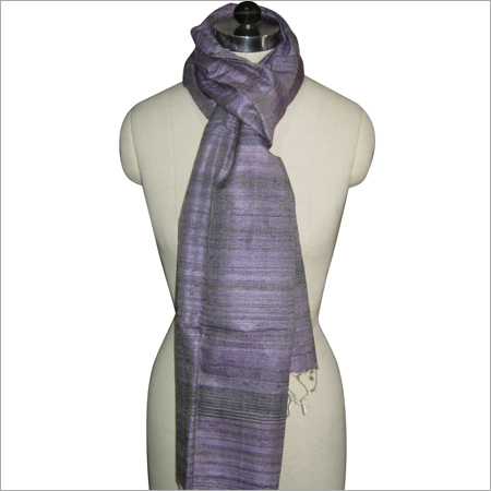 Natural Band Silk Scarf